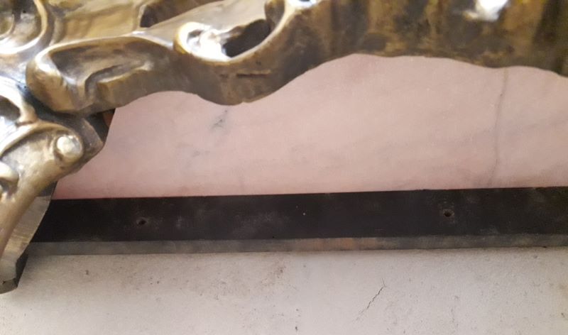 Gilded wooden console marble Louis XV style