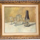 Painting signed oil on canvas, 80s