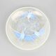 Verlys, iridescent glass cut with a design of geese and fish.