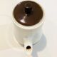 Brown and white porcelain theiere of the 70s _ retro-vintage -kitchen
