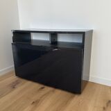 Habitat mouse grey lacquered sideboard
