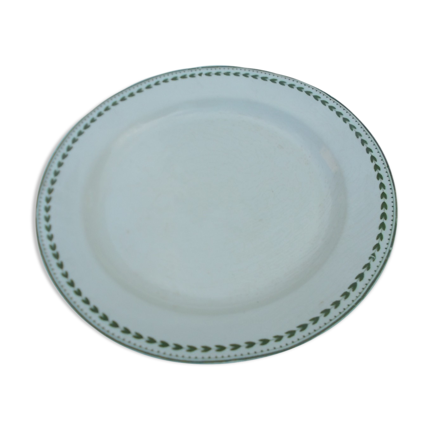 Plate diameter 32.5, fine earthenware, laurel model.