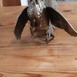 2 silver metal roosters