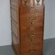 French Oak Apothecary Cabinet / Filing Cabinet, 1920/30s