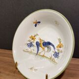 Bowl, hollow plate, earthenware cup decoration moustiers signed A. Le Gros Le Muret