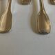 Set de 6 fourchettes, 6 cuillères, 6 petites cuillères modernistes en métal argenté