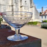 Set of 7 crystal champagne glasses