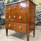 Small Louis XVI Style Mahogany Commode. Napoleon III period