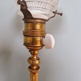 Table lamp in gilded bronze, late 19th / early 20th
