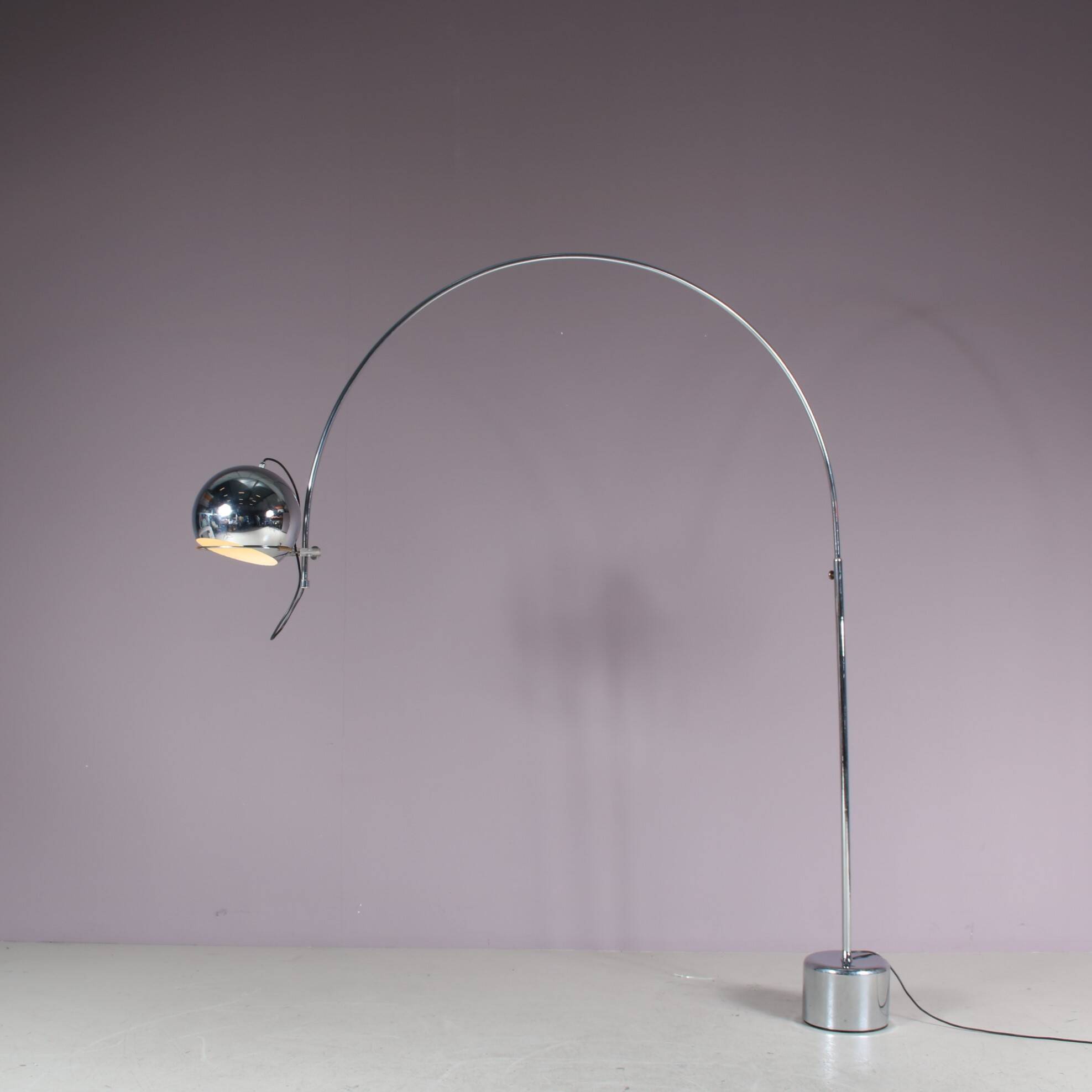 1970s Large adjustable arc lamp by Gepo, Netherlands