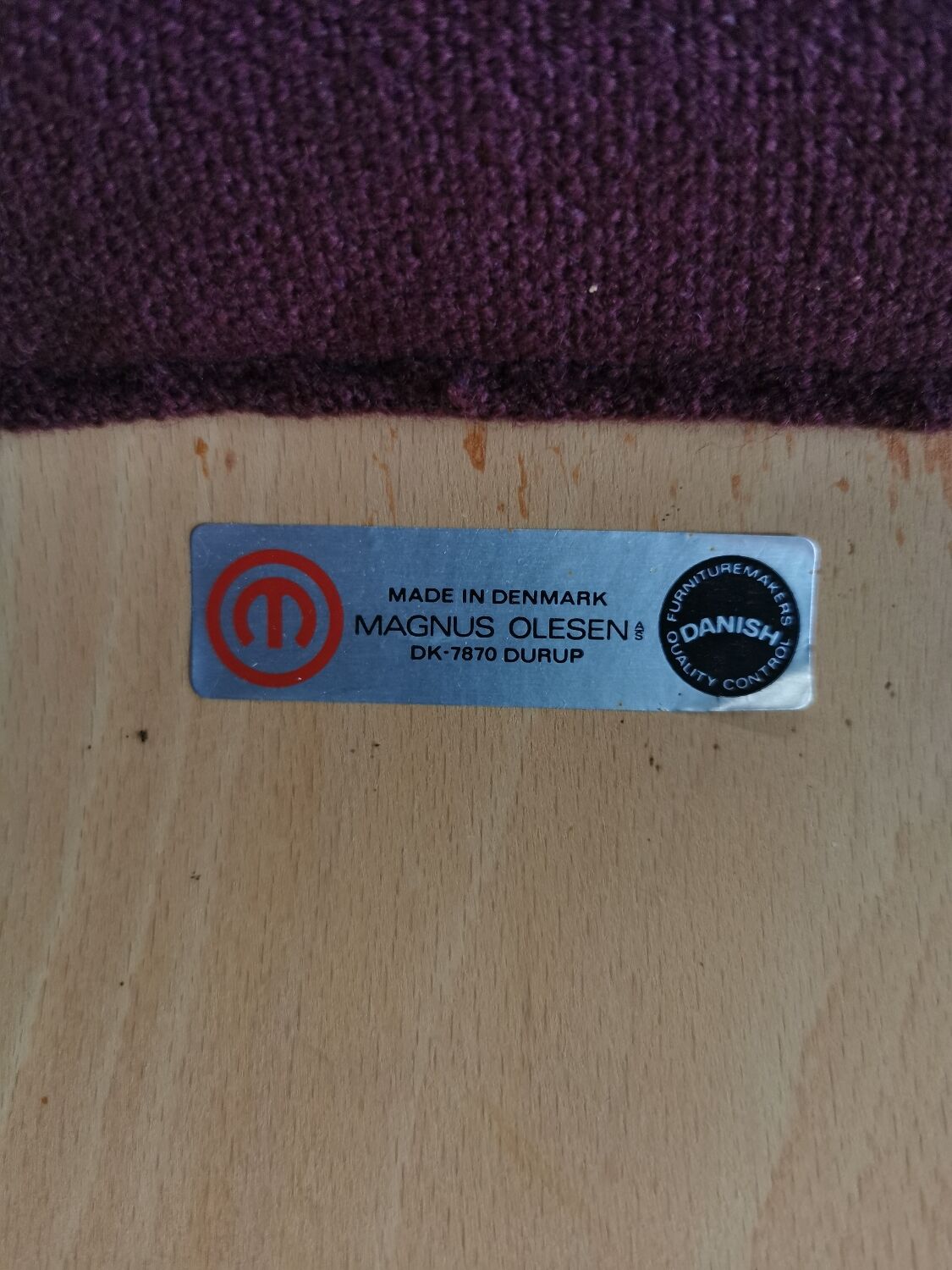 Vintage Scandinavian design armchairs Magnus Olesen Denmark