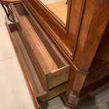 Old mahogany veneer cabinet