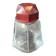 Art Deco glass and bakelite powder shaker in burgundy – 1940s/50s