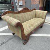 Antique Charles X style 'Gondola' type sofa to be restored, 19th century