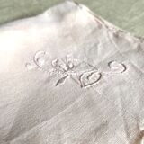 Pink embroidered napkins