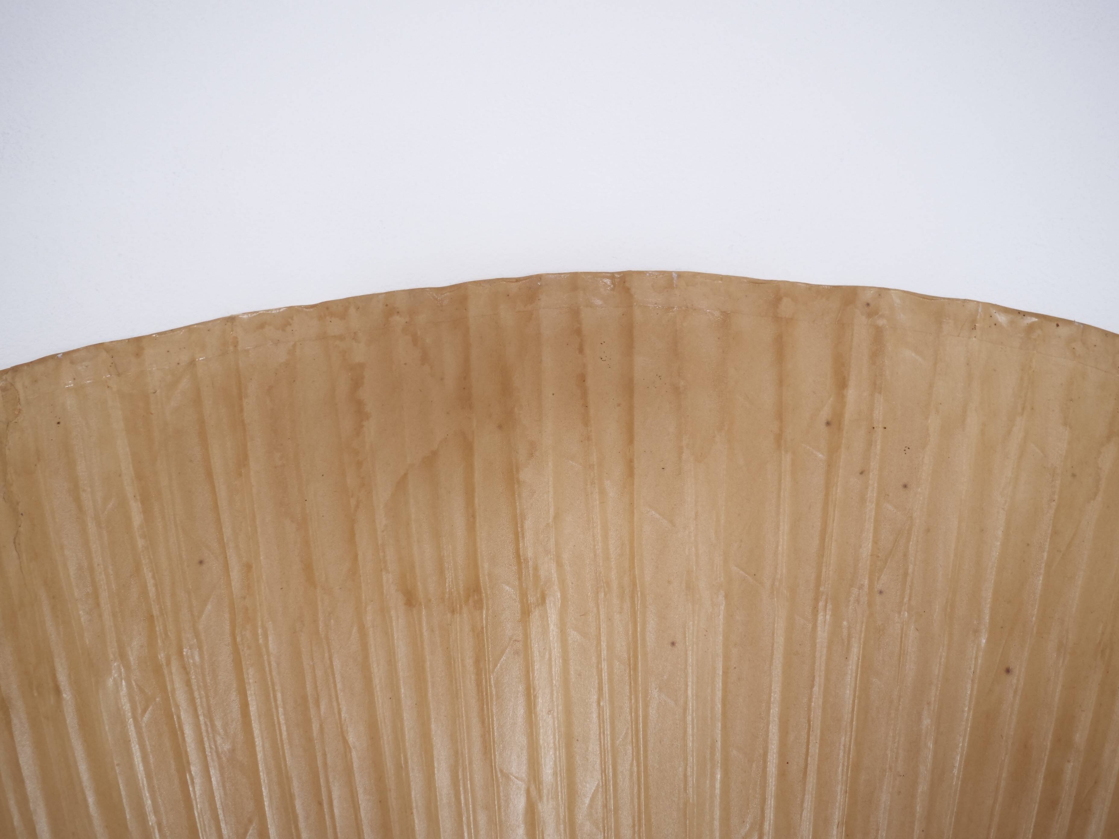 Large-format Uchiwa light fixture designed by Ingo Maurer