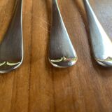 Set of 5 silver English forks