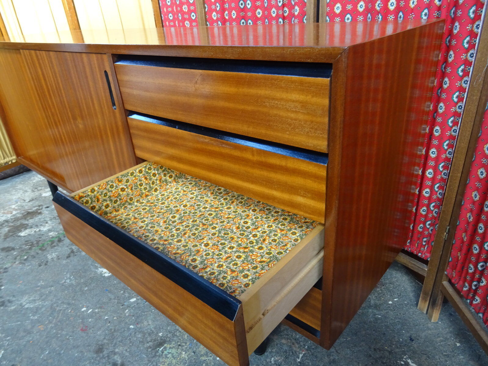 Scandinavian sideboard sliding doors