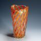 Ribbed 'Corallo Oro' vase by Alfredo Barbini, 1960s