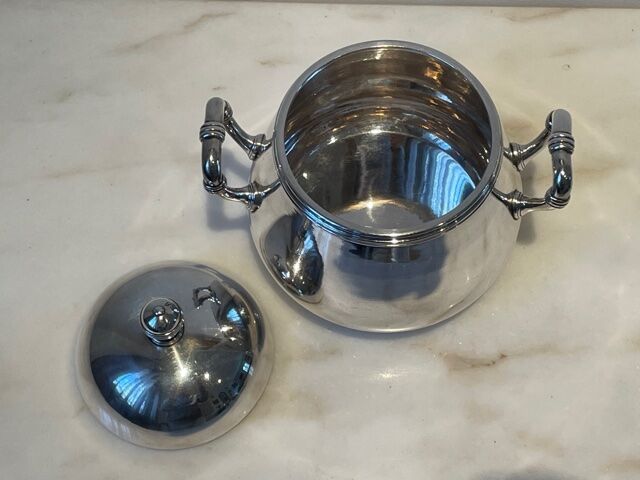 Sugar Christofle Art Deco, silver metal