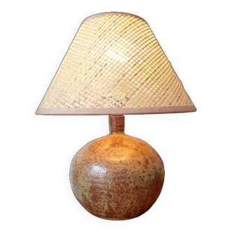 Lampe en grès vintage Baudat