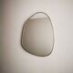 Gilded brass mirror 51 cm