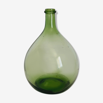 Dame jeanne ancienne 5l vert clair