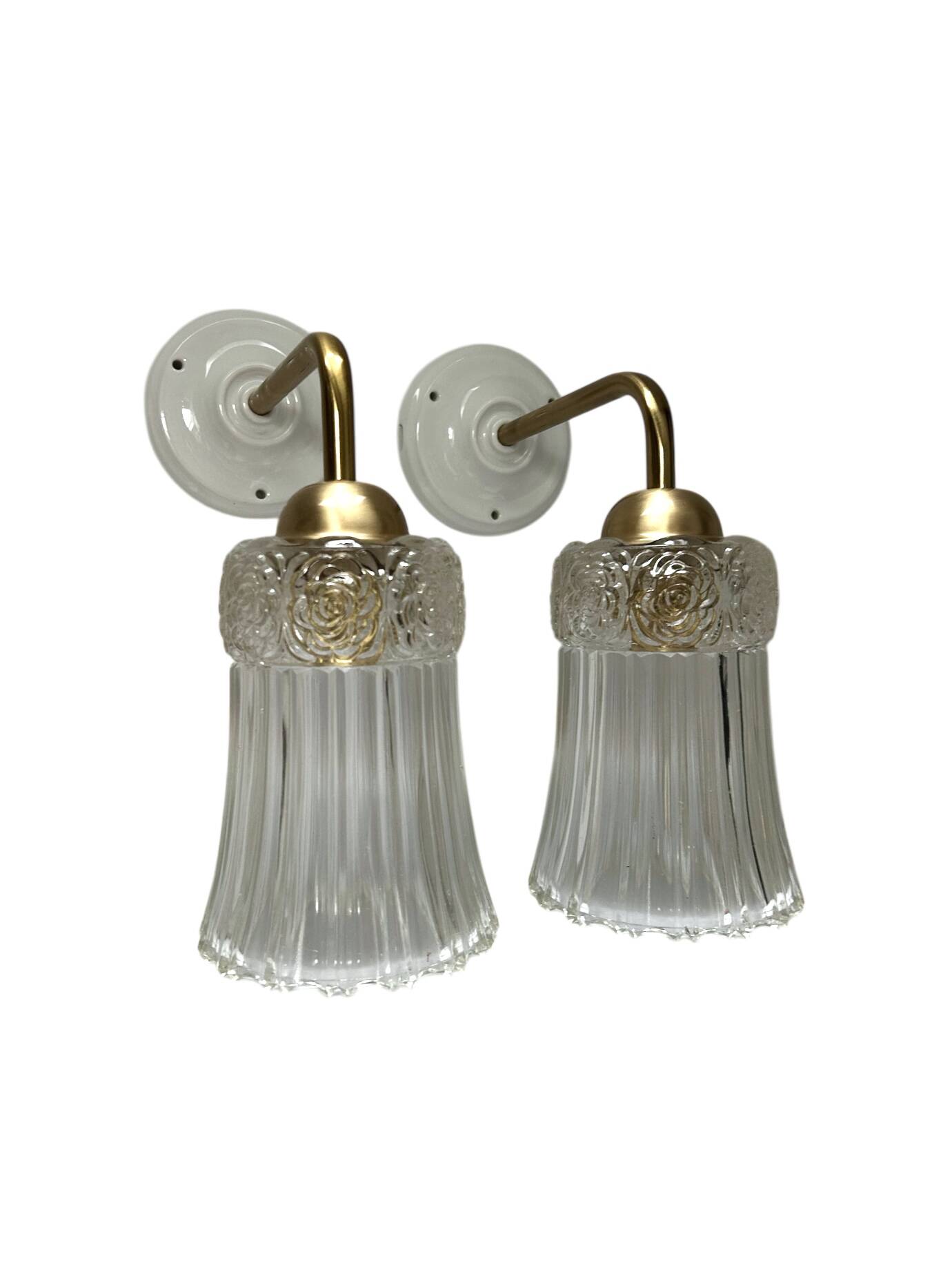 Pair of Art Deco wall lights