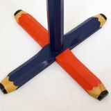 Coat rack colored pencil