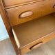 Maple stamped chest of drawers