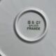 6 dessert plates in Godronnée porcelain from Limoges Bernardaud