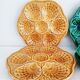 Set of 7 plates with oysters Sarreguemines and Bavaria