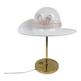 Table Lamp with Brass and Murano Glass, Italy 1970's