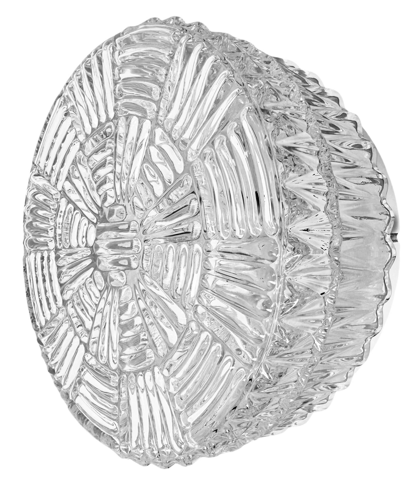 Vintage Glass Wall or Ceiling Light, 1970s