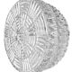 Vintage Glass Wall or Ceiling Light, 1970s