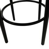Set of four vintage bar stool - webbing and wood, 1980s Italian design