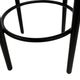 Set of four vintage bar stool - webbing and wood, 1980s Italian design