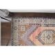 Vintage Turkish Oushak handmade wool cotton orange area rug 106x188
