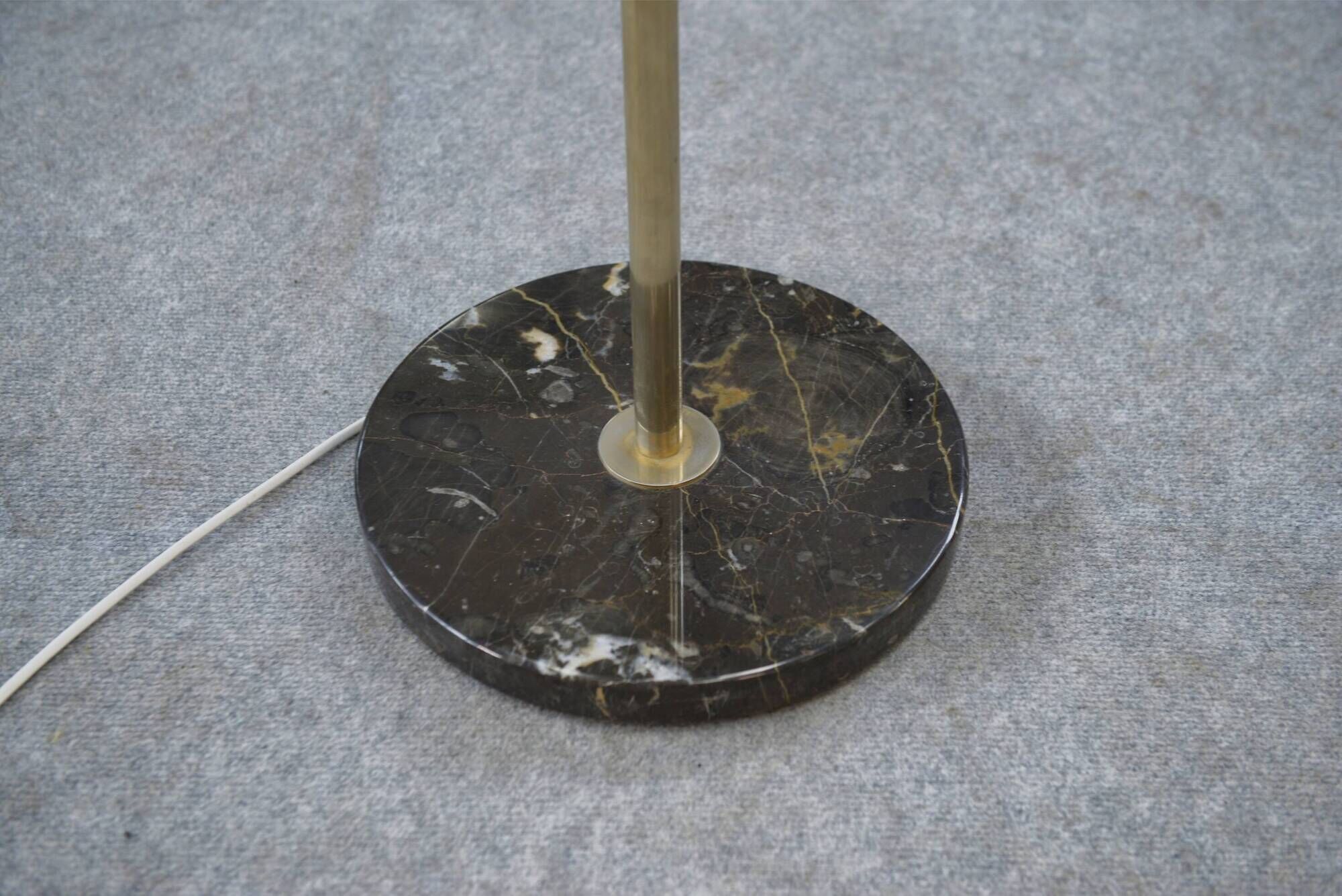 Floor lamp by Pierre Disderot for Dallux, resin and marble, 1960s.