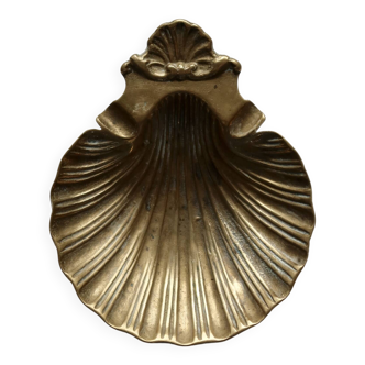 Vide-poche vintage coquillage en laiton - Style baroque