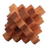 Arjeu wooden puzzle, 1970s sculpture