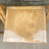 Extra flat vintage beech folding chairs