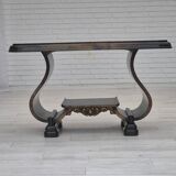 1950s, Danish artdeco coffee table with shelf, ash wood.