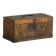 Small antique chest with a metal frame (c.1900) #3