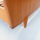 Double bed vintage Scandinavian in teak from the 1960s with integrated bedside tables.