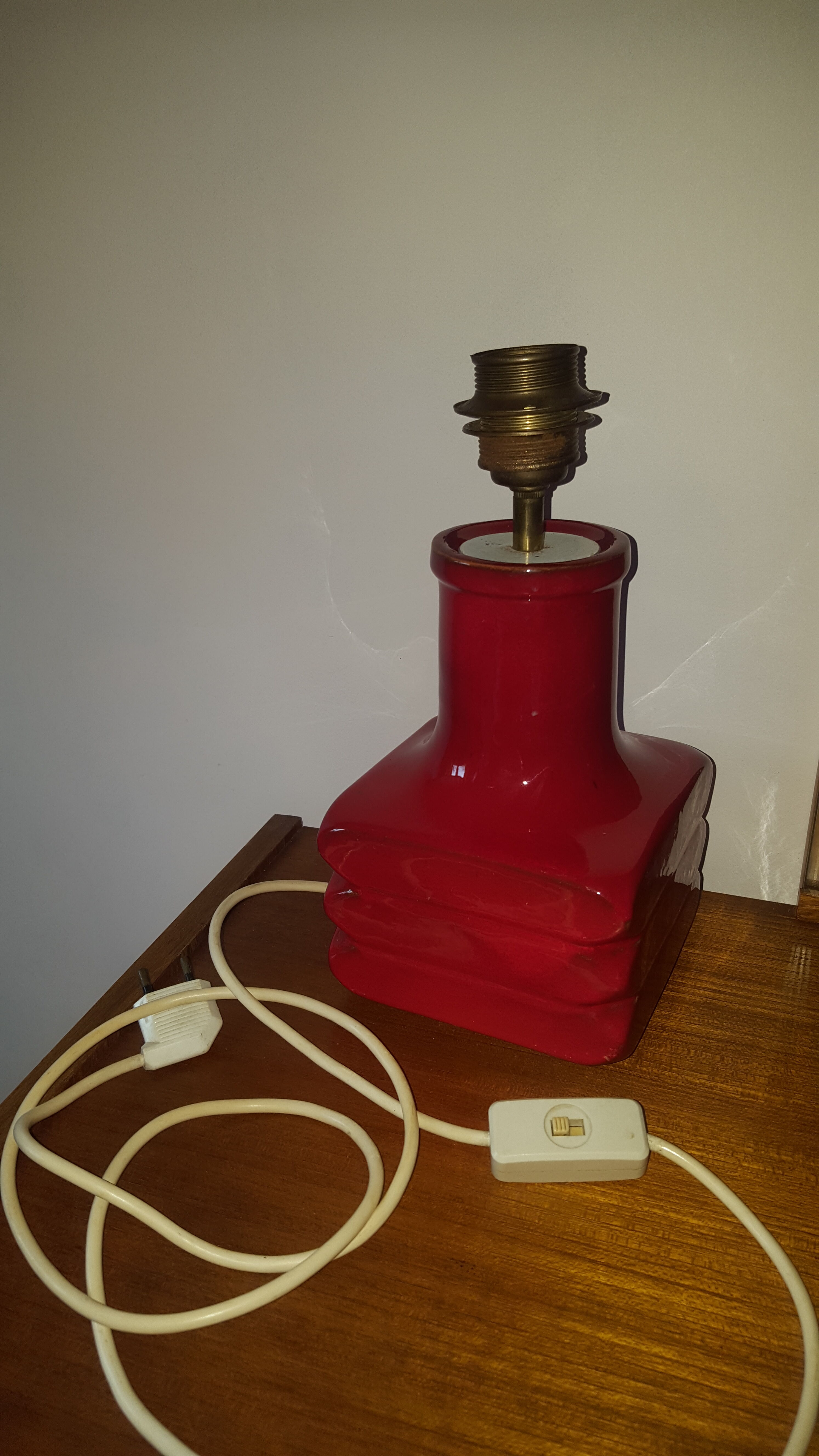 Vintage ceramic lamp foot "Handarbeit" Germany