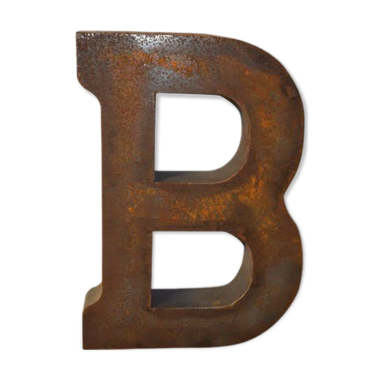 Industrial letter "B" in iron