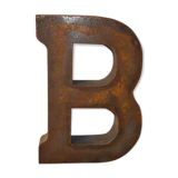 Industrial letter "B" in iron