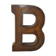 Lettre industrielle "B" en fer