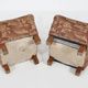 Set of 2 Art Deco poufs with original upholstery, France 1930